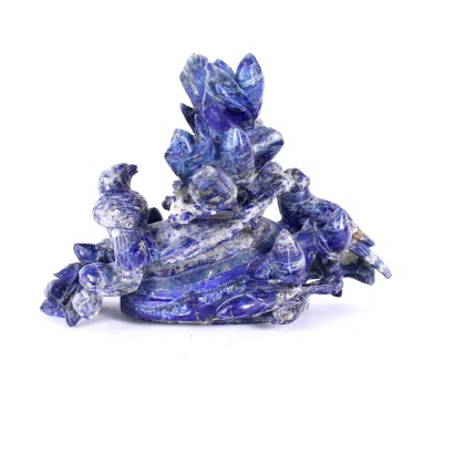 Vase en Pierre Lapis Lazuli Chine XX Siècle