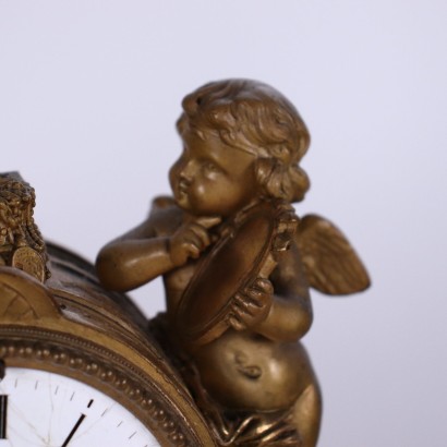 Horloge de Comptoir Albâtre France XIX Siècle