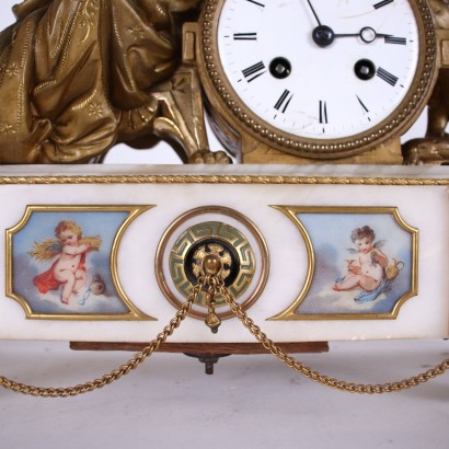 Table Clock Alabaster France XIX Century