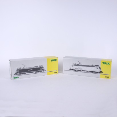 Couple of Trix 22085 and Trix 22090 Locomotives Germany XX Century