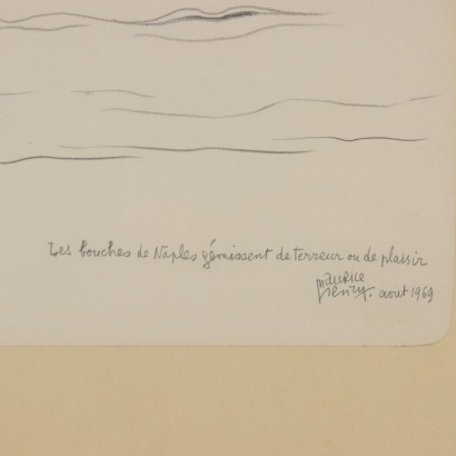 M. Henry Tusche auf Papier Frankreich 1969