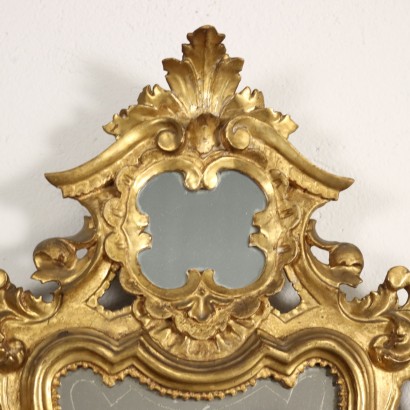 Groupe de 4 Miroirs Verre Italie XVIII Siècle