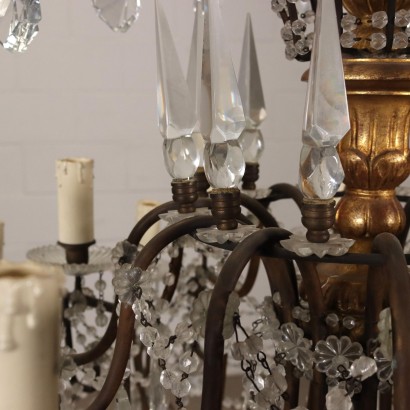antiguo, candelabro, candelabros antiguos, candelabro antiguo, candelabro italiano antiguo, candelabro antiguo, candelabro neoclásico, candelabro del siglo XIX, candelabro de cristal grande