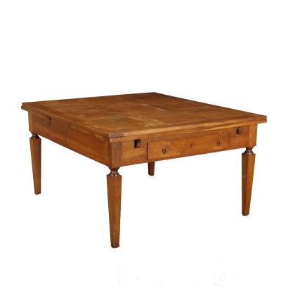 antiguo, mesa, mesa antigua, mesa antigua, mesa italiana antigua, mesa antigua, mesa neoclasica, mesa del siglo XIX, mesa Directorio extensible
