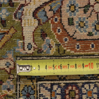 antiguo, alfombra, alfombras antiguas, alfombra antigua, alfombra antigua, alfombra neoclásica, alfombra de 1900, alfombra Kum - Irán, alfombra de algodón y lana persa