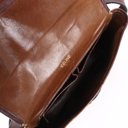 Celine Vintage Shoulder Bag Leather France 1970s-1980s