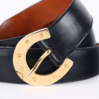 Celine Vintage Belt Leather France 1980s-1990s