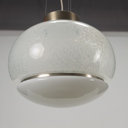 Ceiling Lamp Glass Italy 1970s-1980s