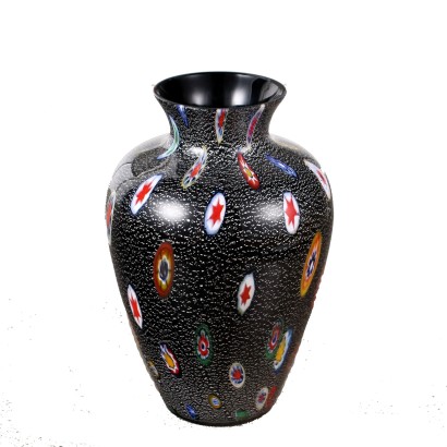 modernariato, modernariato di design, vaso, vaso modernariato, vaso di modernariato, vaso italiano, vaso vintage, vaso anni '60, vaso design anni 60,Vaso in Vetro Michielotto