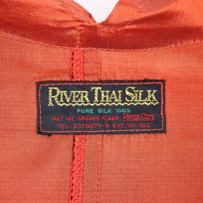 Vintage Thai Jacke Seide Gr. M Thailand 1980er