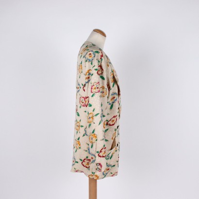 moda vintage, paris vintage, seda vintage, ropa de los 80, chaqueta vintage floral Ungaro