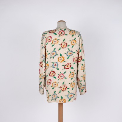 Ungaro Jacket Silk Size 14 France 1980s