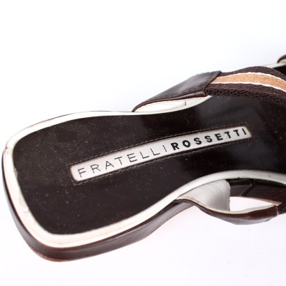 F.lli Rossetti Slippers Leather Size 4 Italy