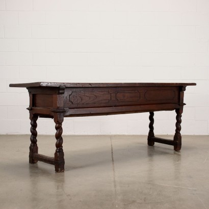Antiquität, Tisch, antiker Tisch, antiker Tisch, antiker italienischer Tisch, antiker Tisch, neoklassizistischer Tisch, Tisch aus dem 19. Jahrhundert, geschnitzter Tisch