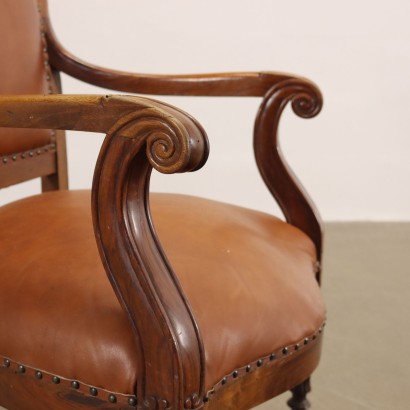 antiguo, sillón, sillones antiguos, sillón antiguo, sillón italiano antiguo, sillón antiguo, sillón neoclásico, sillón del siglo XIX, grupo de sillones Louis Philippe