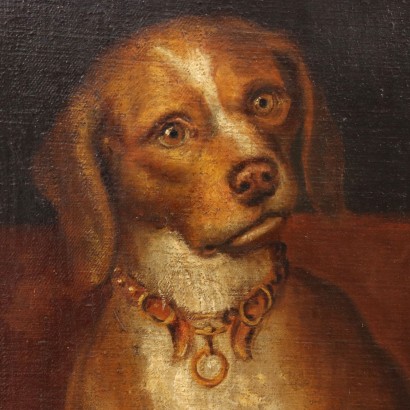 Portrait d'homme avec chien
