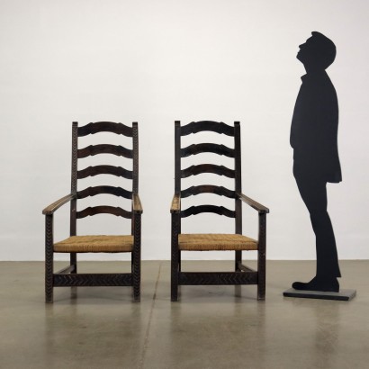arte moderno, diseño arte moderno, silla, silla de arte moderno, silla de arte moderno, silla italiana, silla vintage, silla de los años 60, silla de diseño de los años 60, sillas Troni de los años 30-40