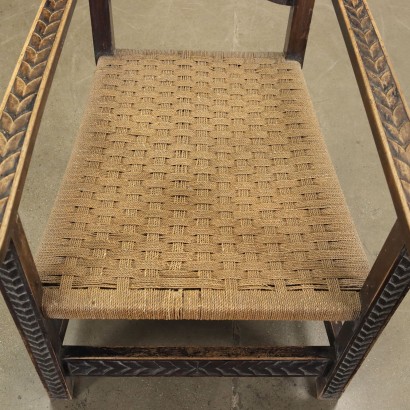 Thrones Chairs Wood Italy 1930s-1940s