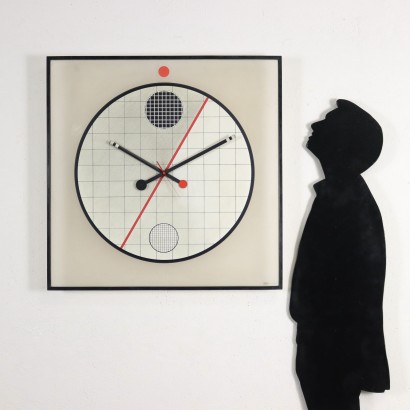 Morphos Clock by K. Delbanco Plastic Italy 1980s