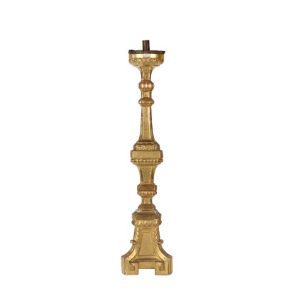 antigüedades, candelabro, candelabro antiguo, candelabro antiguo, candelabro italiano antiguo, candelabro antiguo, candelabro neoclásico, candelero del siglo XIX, antorcha de madera tallada
