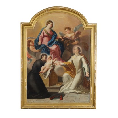 Madonna with Child Angels and Saints