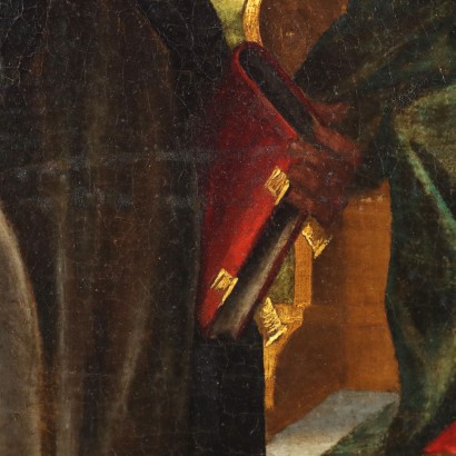 Öl auf Leinwand Heiliges Subjekt Italien XVI-XVII Jhd