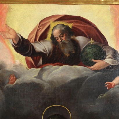 Öl auf Leinwand Heiliges Subjekt Italien XVI-XVII Jhd