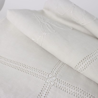 Double Bed Sheet with 2 Pillowcases Flax Italy XX Century