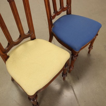 antiquariato, sedia, antiquariato sedie, sedia antica, sedia antica italiana, sedia di antiquariato, sedia neoclassica, sedia del 800,Gruppo di Sei Sedie Umbertine