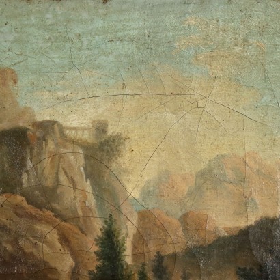 Oil on Canvas Italian Landscape Italy XIX Century