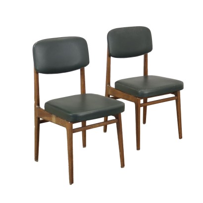 antigüedades modernas, antigüedades de diseño moderno, silla, silla antigua moderna, silla antigua moderna, silla italiana, silla vintage, silla de los años 60, silla de diseño de los años 60, Par de sillas Anonima Castelli Anni