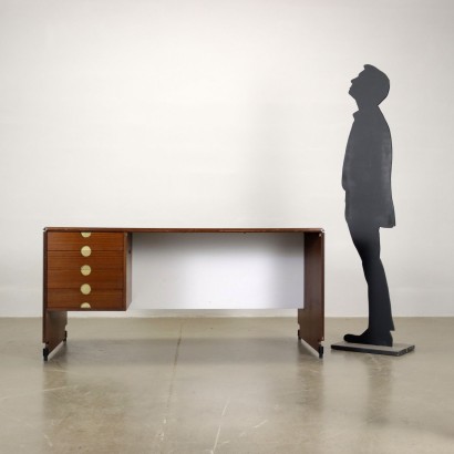 arte moderno, diseño de arte moderno, escritorio, escritorio de arte moderno, escritorio de arte moderno, escritorio italiano, escritorio vintage, escritorio de los años 60, escritorio de diseño de los años 60, Fitting Desk de Piarotto años 60-70