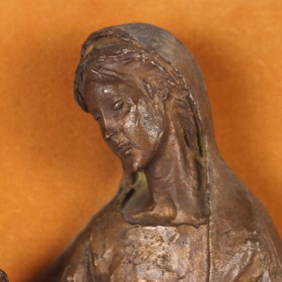 Bronzeskulptur Heiliges Subjekt Italien XX Jhd