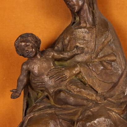 Bronzeskulptur Heiliges Subjekt Italien XX Jhd