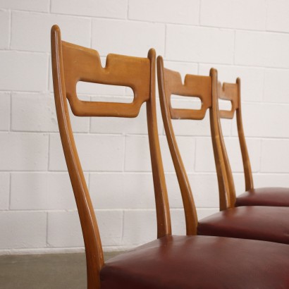 antigüedad moderna, antigüedad de diseño moderno, silla, silla antigua moderna, silla antigua moderna, silla italiana, silla vintage, silla de los años 60, silla de diseño de los años 60, seis sillas de los años 50