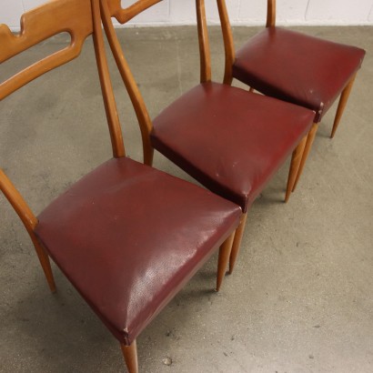 antigüedad moderna, antigüedad de diseño moderno, silla, silla antigua moderna, silla antigua moderna, silla italiana, silla vintage, silla de los años 60, silla de diseño de los años 60, seis sillas de los años 50