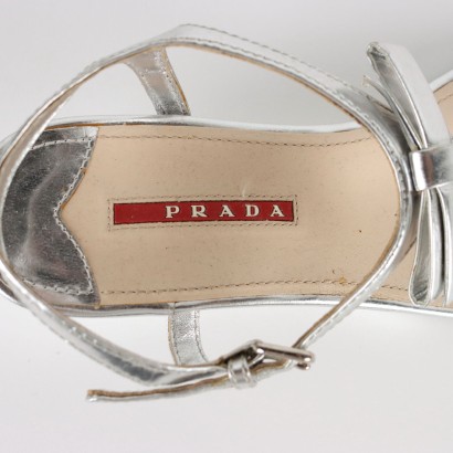 prada, prada sport, sandali, sandali prada, infradito, calzature prada, scarpe prada, made in italy,Sandali Argento Prada