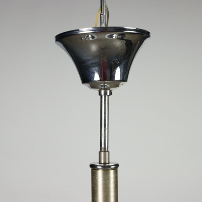 Space Age Ceiling Lamp Steel Italy 1960s-1970s