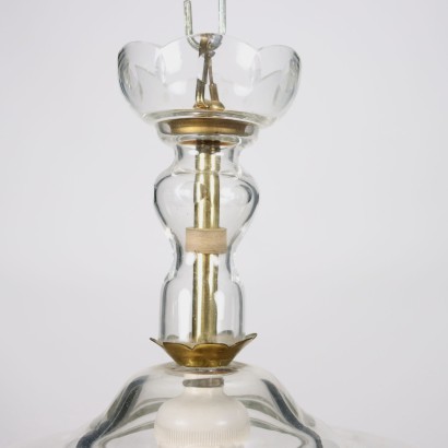 Bohemian Glass Chandelier Czechoslovakia XX Century