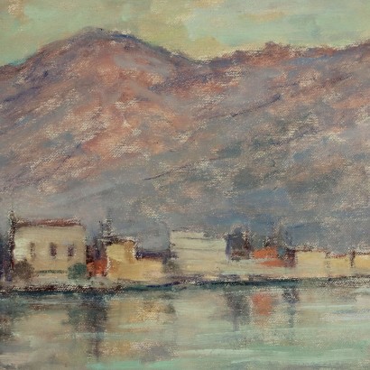 Gaetano Valbusa Oil on Canvas Italy XX Century