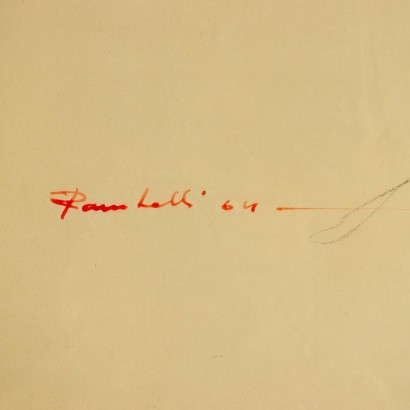 A. Rambelli Mischtechnik auf Papier Italien 1964