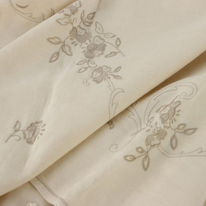 Tablecloth with 24 Napkins Flax Italy XX Century