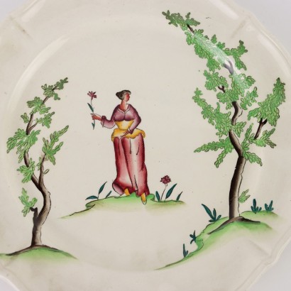 Group of 6 Ceramic Plates G. Andlovitz Italy 1930s-1940s