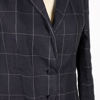 Giorgio Armani Jacket Flax Size 16 Italy 1980s-1990s