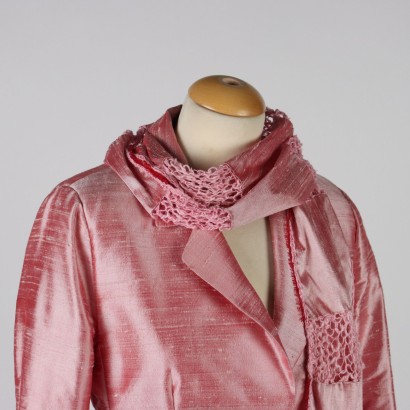 moda vintage, traje vintage, shantung, seda, 60s, milan vintage, vintage 60s, Pink Vintage Suit