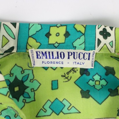 Chemise Vintage E. Pucci Coton Taille S Italie Années 1970