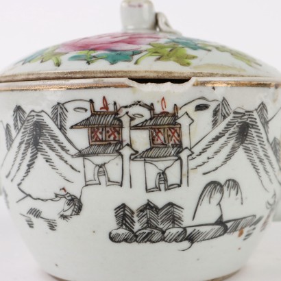 Théière Porcelaine Chine XIX Siècle