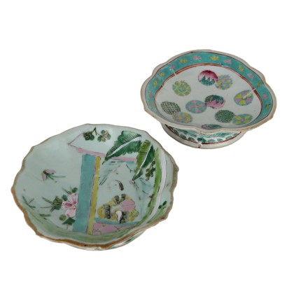 Couple of Bowls Porcelain China XIX Century