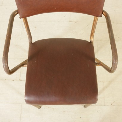 Group of 5 Rationalist Chairs Metal Italy 1930s-1940s