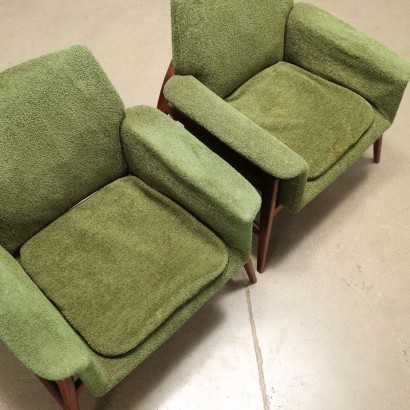 Pair of Armchairs Fabric Italy 1960s